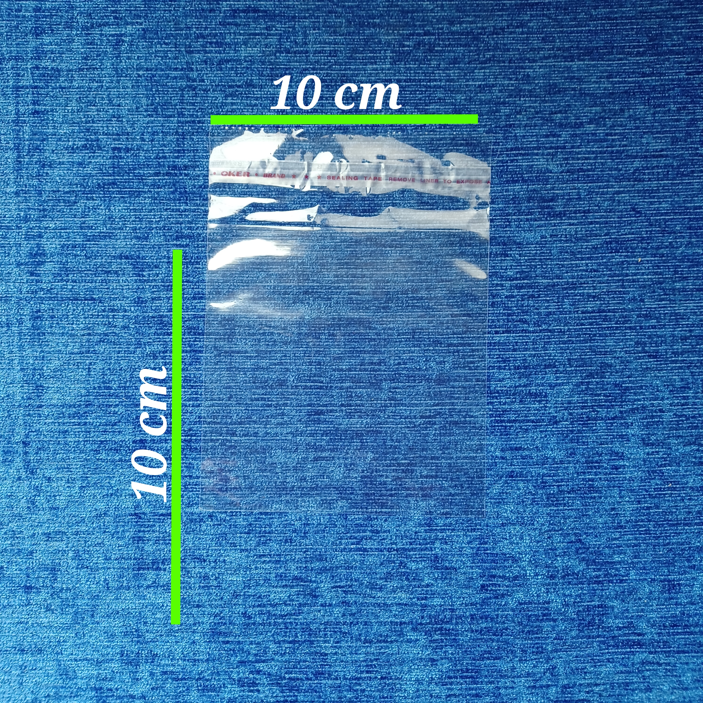 500 گرم (۵۰۰ عدد) سایز 10x10 سلفون لبه چسبدار ایرانی