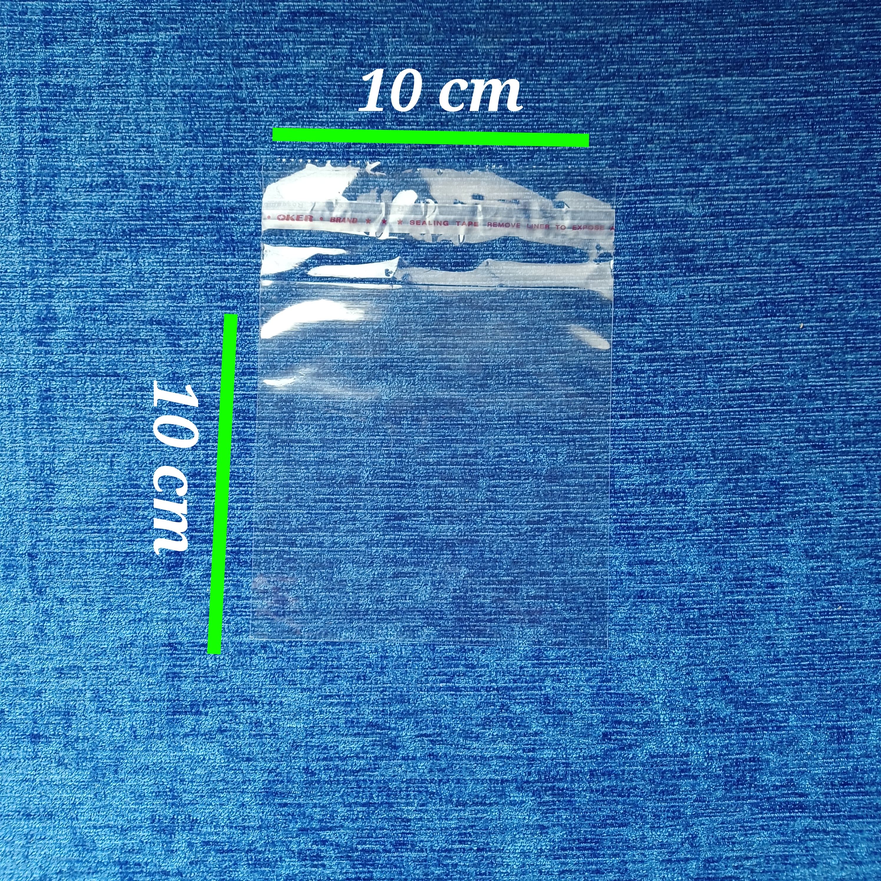 500 گرم (۵۰۰ عدد) سایز 10x10 سلفون لبه چسبدار ایرانی